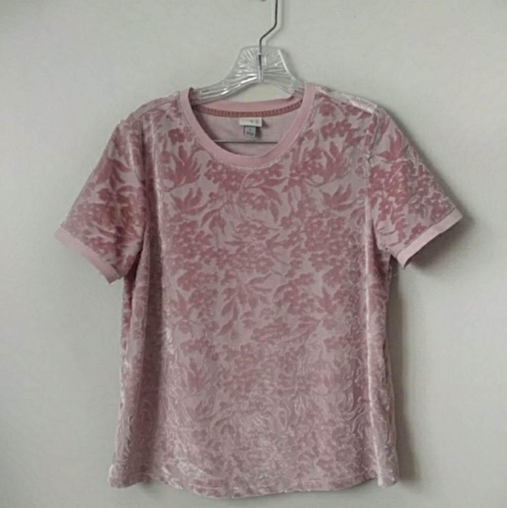 NWOT pink velvet top 💗